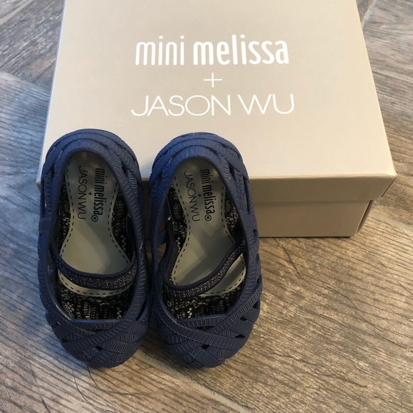 NWT Mini Melissa + Jason Wu Strappy Flats, Size C5 - Picture 5 of 8